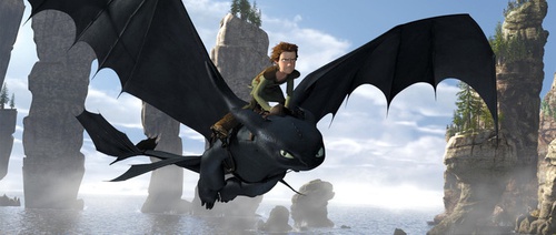 scene film avec dragon