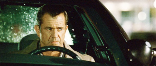 mel gibson dans sa voiture