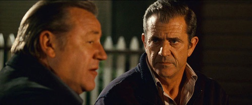 mel gibson de face ray winston de profil