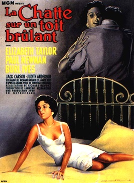 Affiche du film La Chatte sur un toit brûlant
