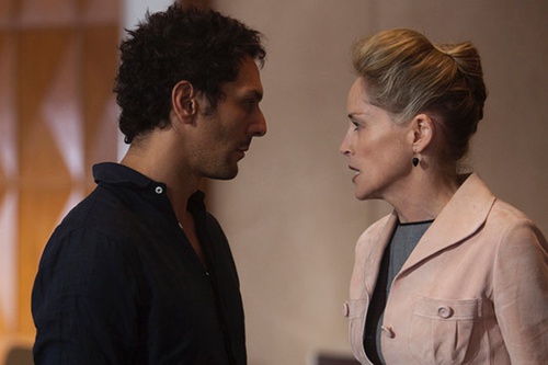 Tomer Sisley et Sharon Stone
