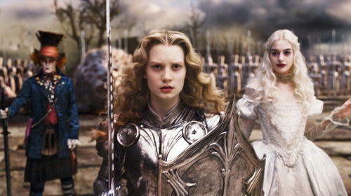 chapelier fou alice et reine blanche