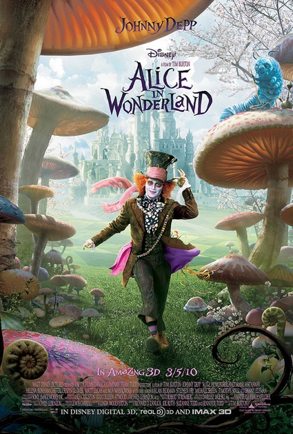 nouvelle affiche promotionnelle d'alice in wonderland