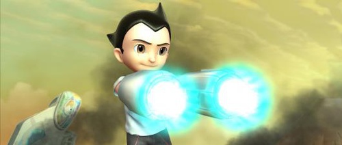 astro boy avec des canons a la place des mains