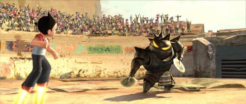 astro boy contre un m  chant robot