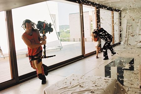 sophie marceau yvan attal pendant le tournage - Anthony Zimmer
