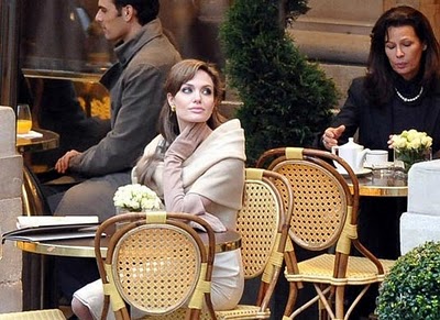 angelina jolie sur le tournage du film tourist