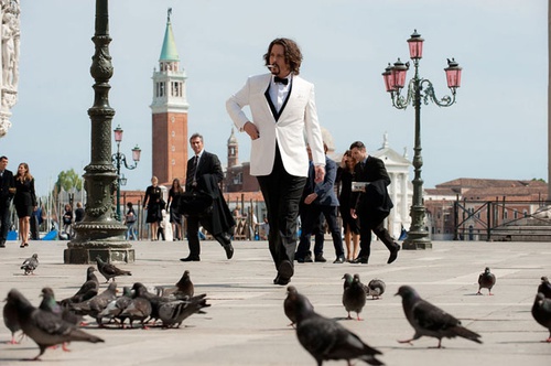 johnny depp sur la place
