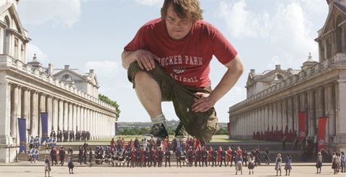 jack black a genoux