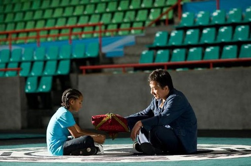 jaden smith et jackie chan assis