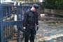 policier sur le tournage de Skyfall