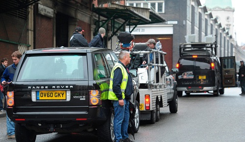 Tournage de Skyfall dans la rue