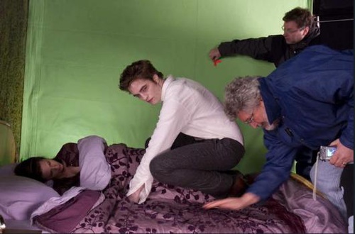 les deux h  ros sur le tournage