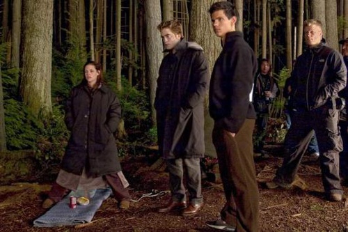 tournage kristen stewart robert pattinson taylor lautner