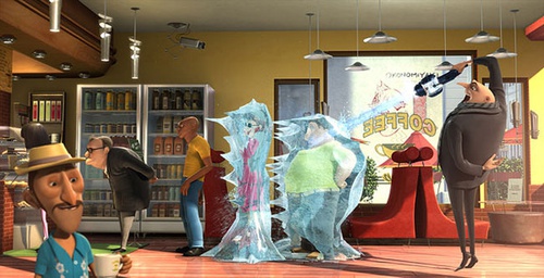 gru congelant des gens