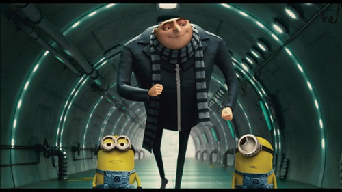 gru entour   de deux potes