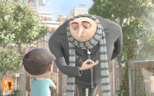 gru face a un enfant