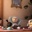 gru jouant avec les filles
