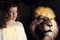 georgie henley et aslan