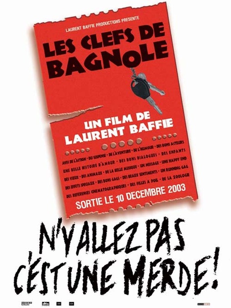 Affiche du film Les clés de bagnole