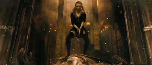 emily browning tuant le dragon