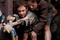 Enfant et son nounours
