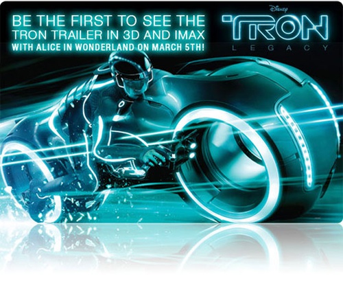 tron legacy affiche teaser 3D