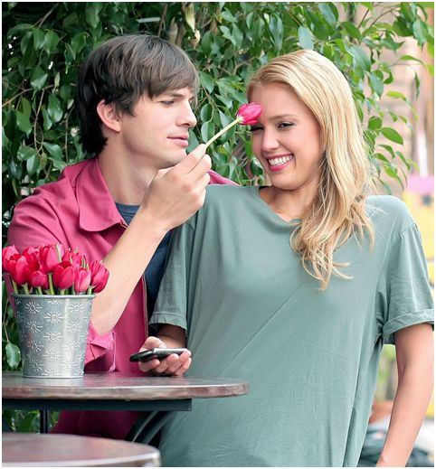 ashton kutcher jessica alba   valentine's day