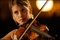 m  lanie laurent jouant du violon