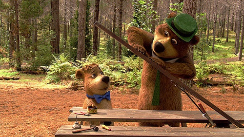 Yogi dans la forêt