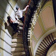matt damon emily blunt dans l escalier