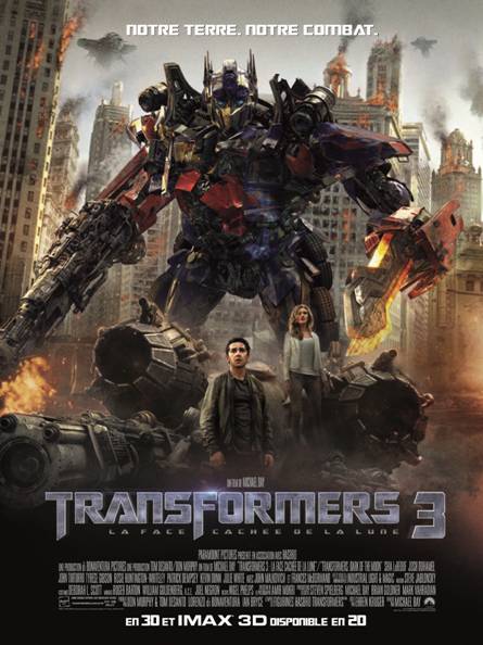 Affiche du film Transformers 3 : La face cachée de la lune 