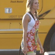 Rosie Huntington Whiteley sur le tournage