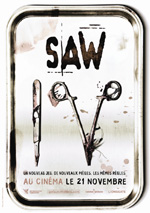 Saw 4 en tête du box-office en france du 21 au 27 novembre 2007