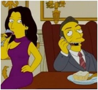 "Ouh Pinaise" - le président Sarkozy et Carla Bruni dans les Simpsons !
