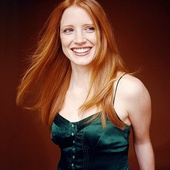 Jessica Chastain part aux champs.