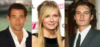 Kirsten Dunst entre Clive Owen et Orlando Bloom