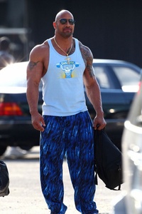 Pain and Gain, Dwayne Johnson sur le plateau