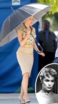 Scarlett Johansson en Janet Leigh pour le tournage de Hitchcock !