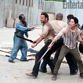 The Walking Dead : Maggie, T-Dog, Glenn et Daryl en photo !