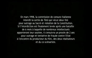 Toto qui vécut deux fois  La bande annonce VOST du film Toto qui vécut deux fois